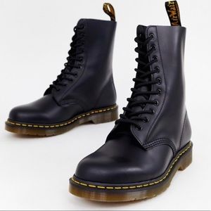 Dr Martens 1490 10-eye boots in black